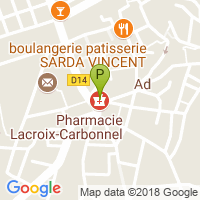 carte de la Pharmacie Lacroix Carbonnel