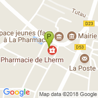 carte de la Pharmacie du Lherm