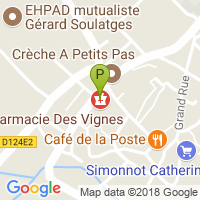 carte de la Pharmacie des Vignes