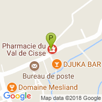 carte de la Pharmacie du Val de Cisse