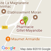 carte de la Pharmacie Gillet Mayanobe