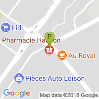 carte de la Pharmacie Hanson