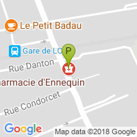 carte de la Pharmacie d'Ennequin