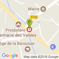 carte de la Pharmacie des Vallees