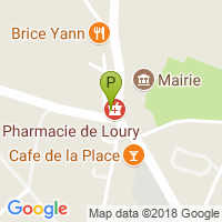 carte de la Pharmacie de Loury