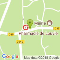 carte de la Pharmacie de Louvie