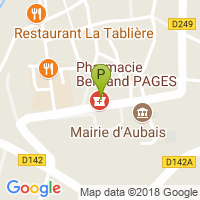 carte de la Pharmacie d'Aubais