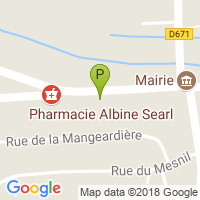 carte de la Pharmacie Albine