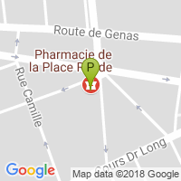 carte de la Pharmacie de la place Ronde