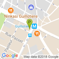 carte de la Pharmacie de la Guillotiere