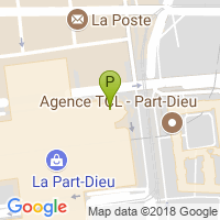 carte de la Grande Pharmacie de la Part Dieu