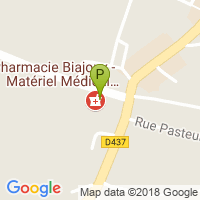 carte de la Pharmacie Biajoux