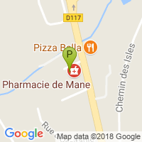 carte de la Pharmacie de la Mane