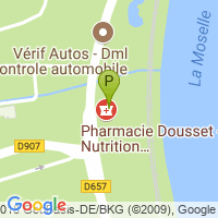 carte de la Pharmacie Dousset