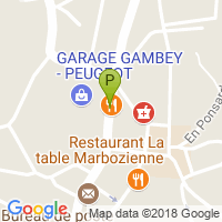 carte de la Pharmacie de Marboz