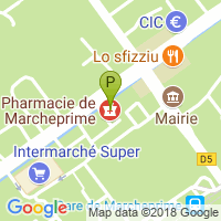 carte de la Pharmacie de Marcheprime