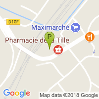 carte de la Pharmacie de la Tille