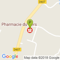 carte de la Pharmacie du Cers