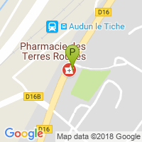 carte de la Pharmacie des Terres Rouges