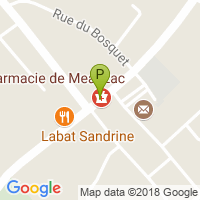 carte de la Pharmacie de Meauzac