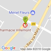 carte de la Pharmacie Villemont