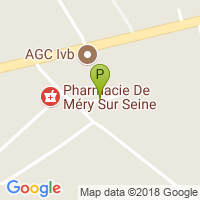 carte de la Pharmacie de Mery Sur Seine