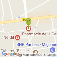 carte de la Pharmacie de la Gare