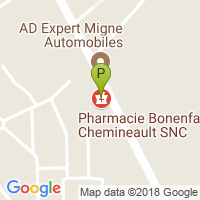 carte de la Pharmacie de l'Auxance