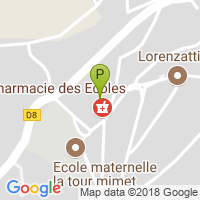 carte de la Pharmacie Habert