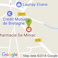 carte de la Pharmacie de Miniac
