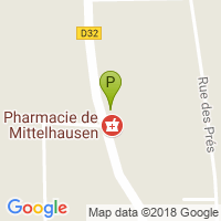 carte de la Pharmacie de Mittelhaussenas