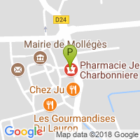 carte de la Pharmacie Jean Charbonniere