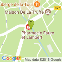 carte de la Pharmacie Faure et Lambert