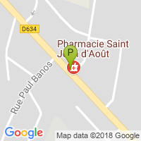 carte de la Pharmacie Saint Jean d'Aout