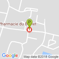carte de la Pharmacie du Beillet