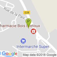 carte de la Pharmacie du Bois Bretoux