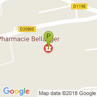 carte de la Pharmacie Bellanger