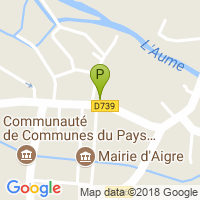 carte de la Pharmacie du Pays d'Aigre