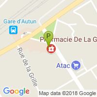 carte de la Pharmacie de la Gare