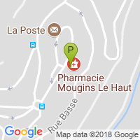 carte de la Pharmacie Mougins le Haut