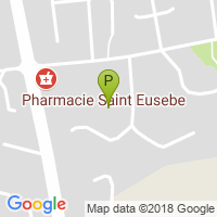carte de la Pharmacie Saint Eusebe