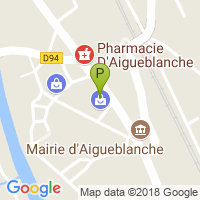carte de la Pharmacie d'Aigueblanche