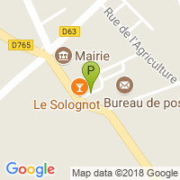 carte de la Pharmacie de Mur de Sologne