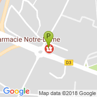 carte de la Pharmacie Notre Dame