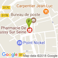 carte de la Pharmacie de Mussy