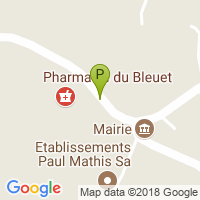 carte de la Pharmacie du Bleuet