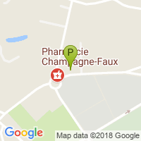carte de la Pharmacie Champagne-Faux