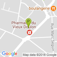 carte de la Pharmacie du Vieux Doulon