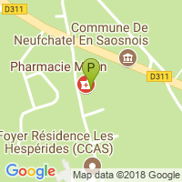 carte de la Pharmacie Folie-Morin