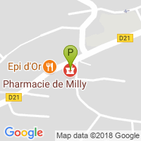 carte de la Pharmacie de Milly